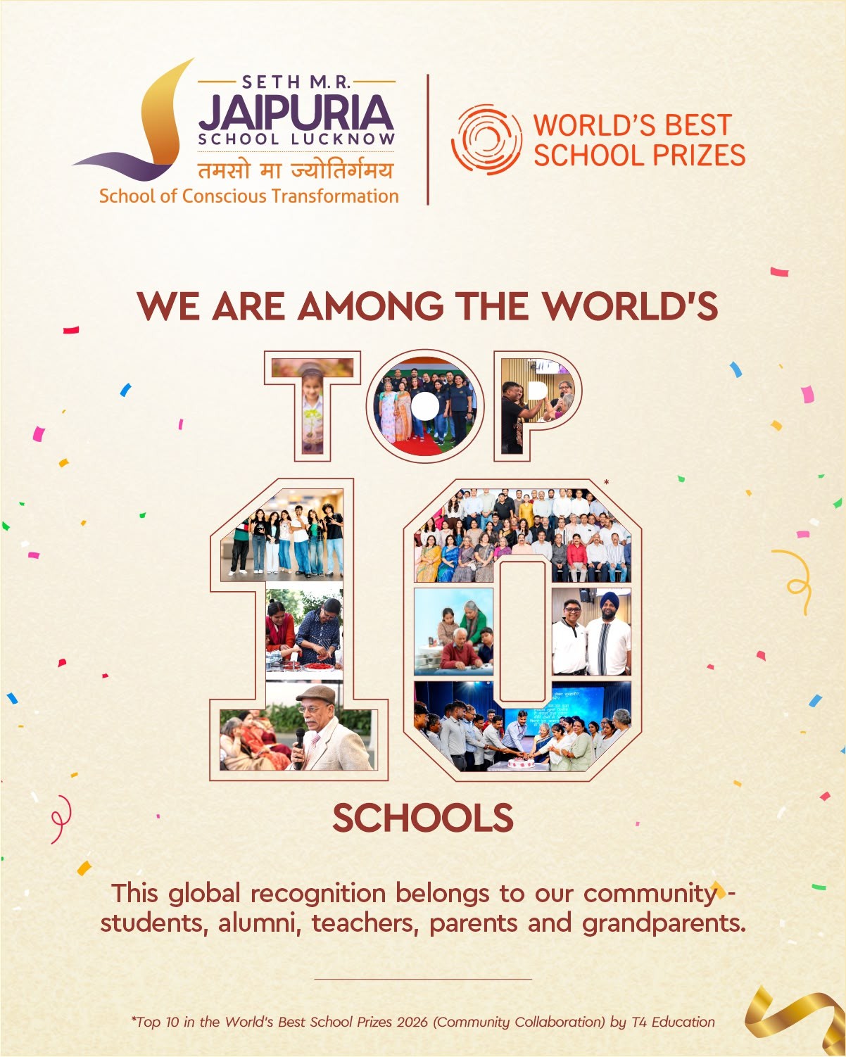 T4 Education Top 10 World’s Best School Prizes: A Significant Achievement for Lucknow