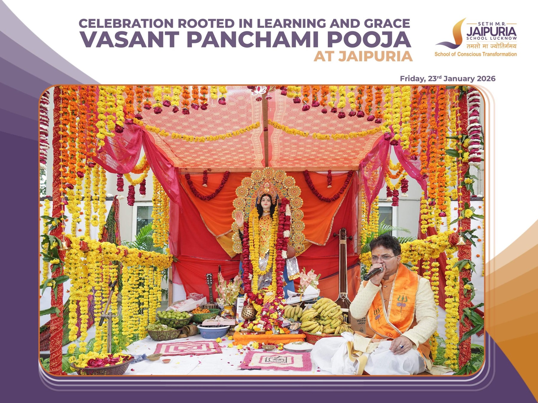Vasant Panchami Pooja at Jaipuria: A Celebration Rooted in Learning and Grace